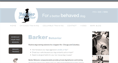 Desktop Screenshot of barkerbehavior.com