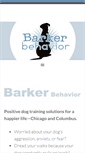 Mobile Screenshot of barkerbehavior.com